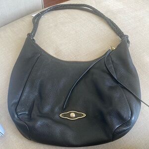 Elliot Lucca black leather handbag